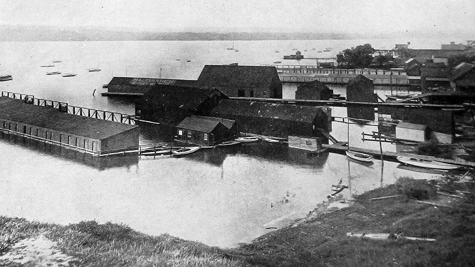 Bastien Boatworks shoreline