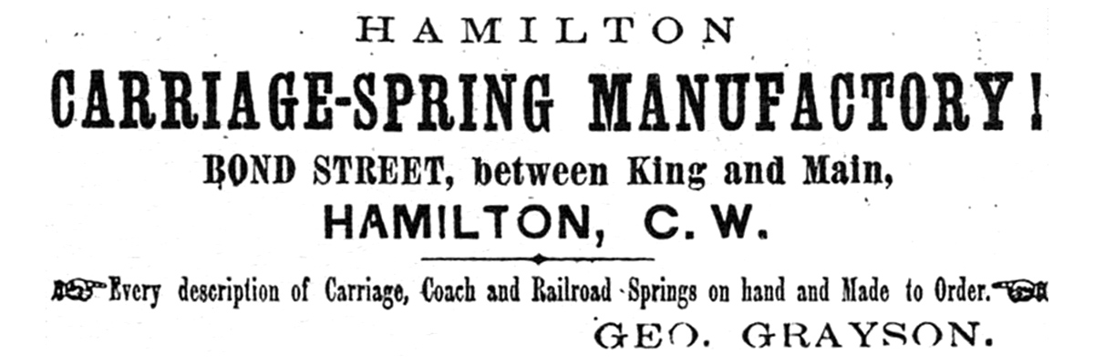 Carriage-Spring Manufactory Advertisement