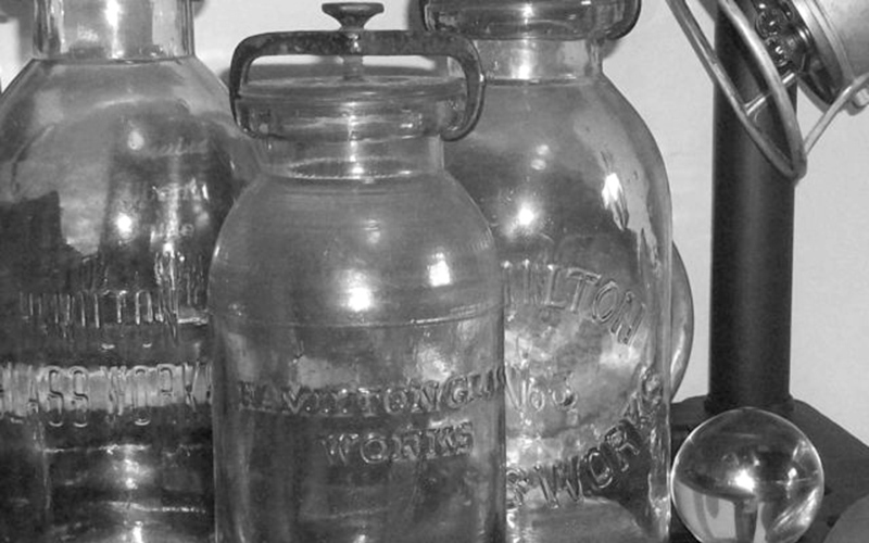 Hamilton Glass Works Jars
