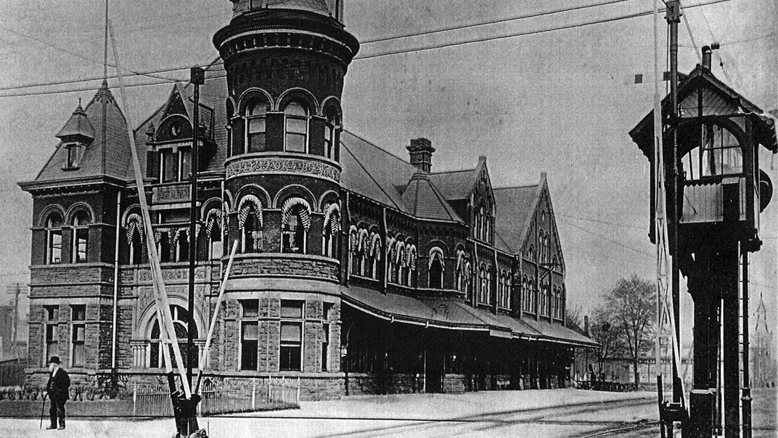 Historical Rail Station at James and Hunter