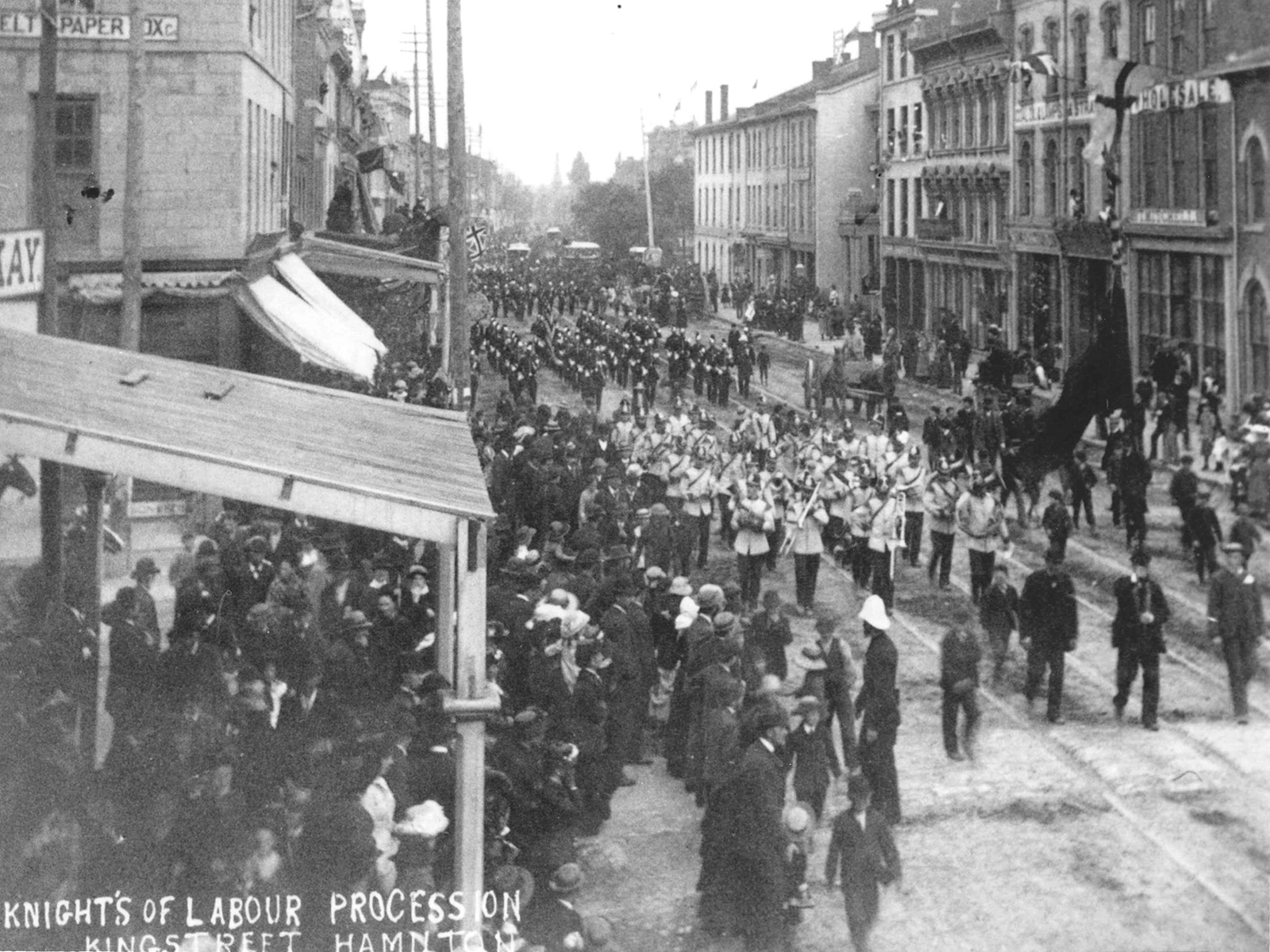 Knights of Labor Procession, King Street, Hamilton