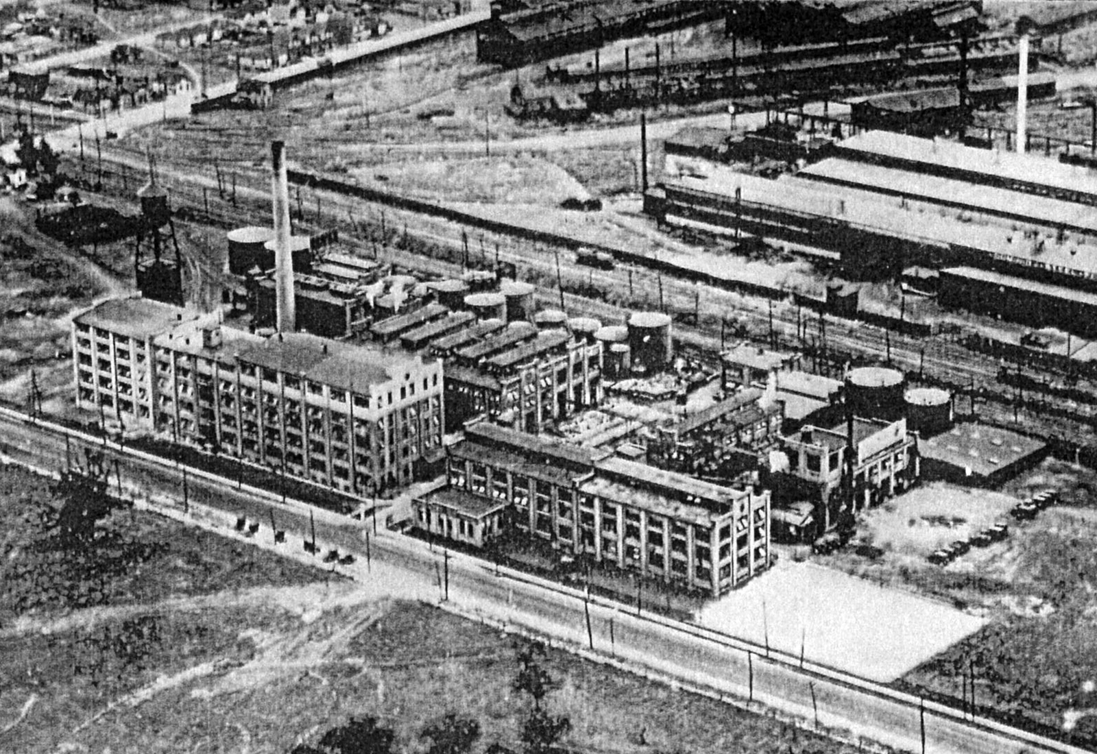 Procter & Gamble plant, ariel view