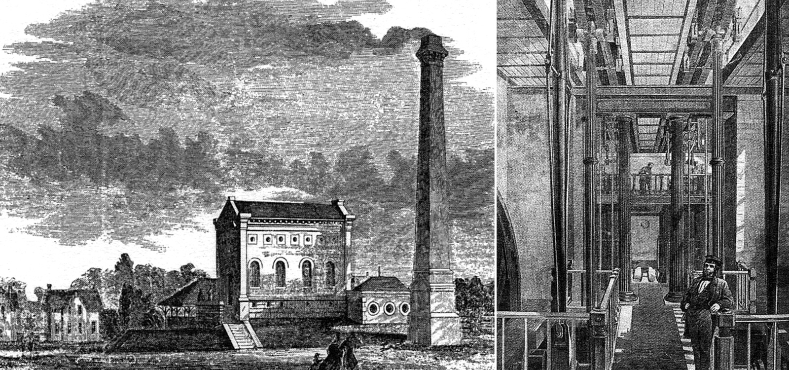 Waterworks engraving