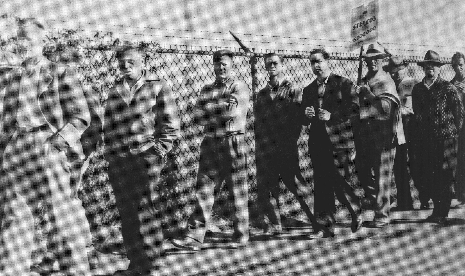 Workers on the picket line